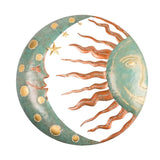 Sun Moon Wall Decoration Waterproof Durable Metal Home Pendant