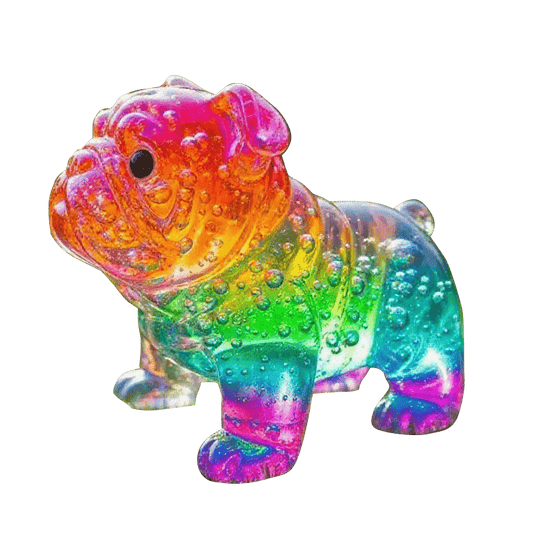 SheremArt Chiot Bulle Arc-en-ciel