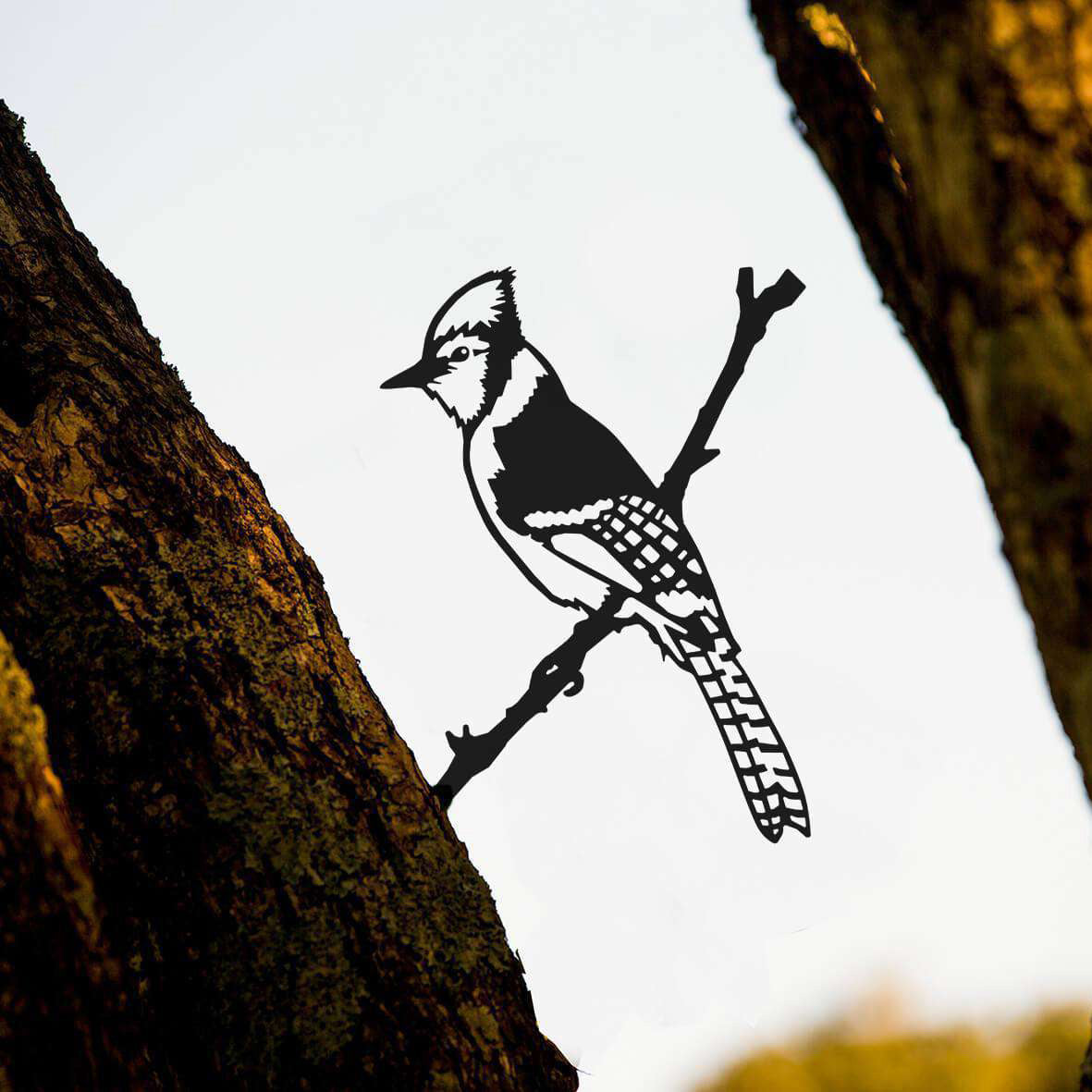 Sherem Metallvogel-Gartenskulptur