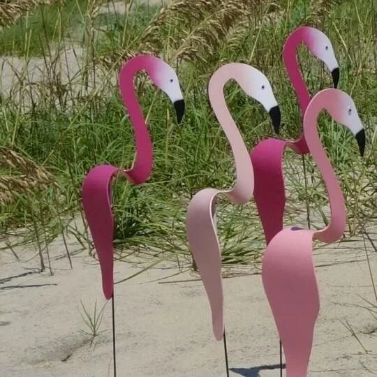 Flamants danseurs en métal de Sherem