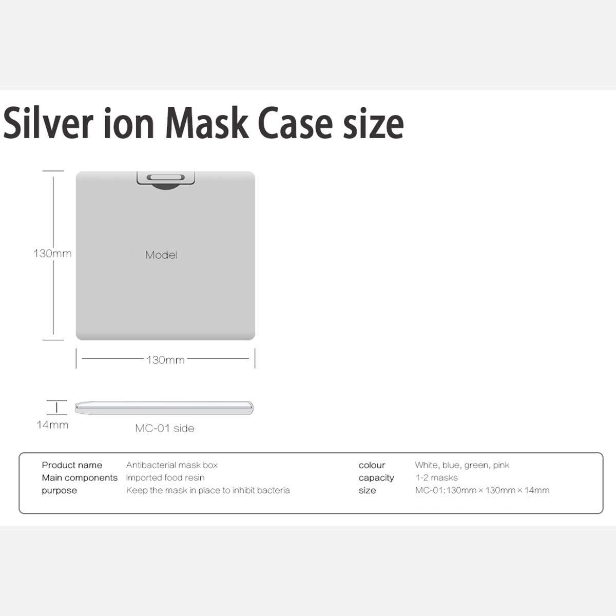 2/5 PCS Portable Face Shield Storage Bag (Not Including Face Shield)