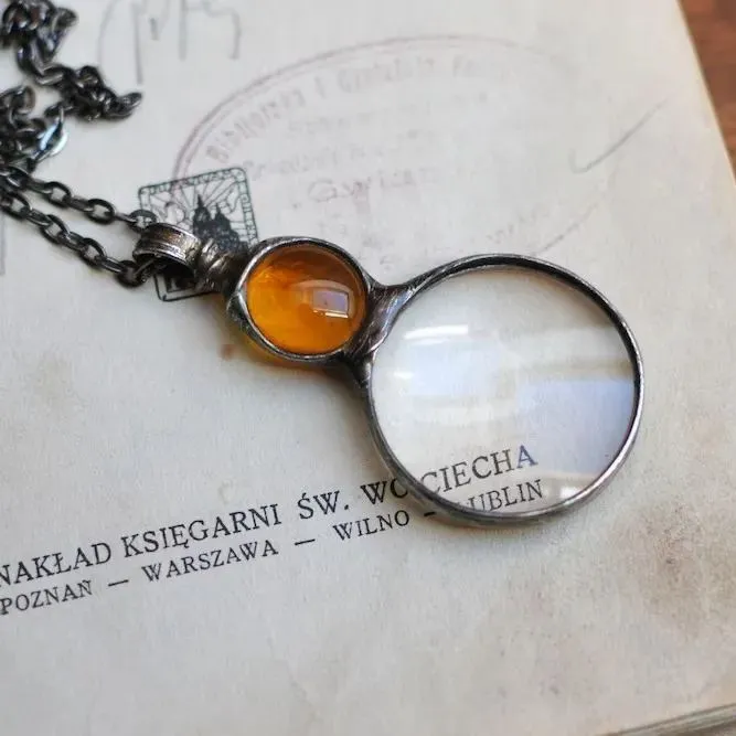 💐Hot Sale💖Magnifying Glass Pendant Necklace