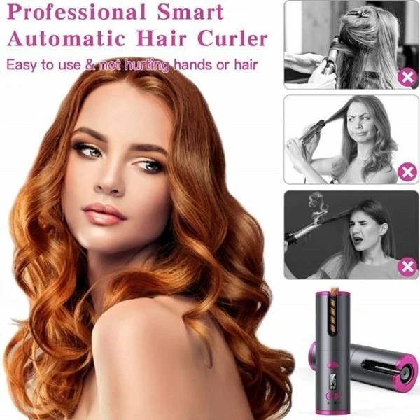 🔥Nur heute: 49% Rabatt🔥Kabelloser automatischer Lockenstab