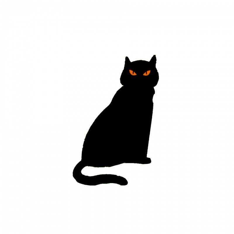 Halloween Dekorationen Metall Schwarze Katze Dekorativer Garten