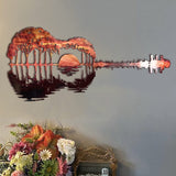 Handmade Abstract Guitar Metal | Guitarist Art