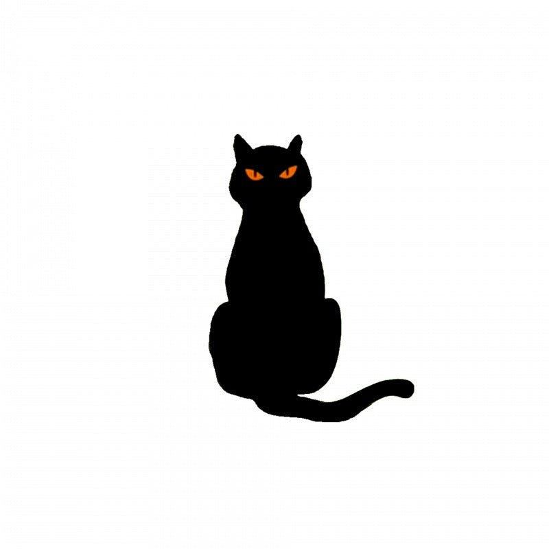 Halloween Dekorationen Metall Schwarze Katze Dekorativer Garten
