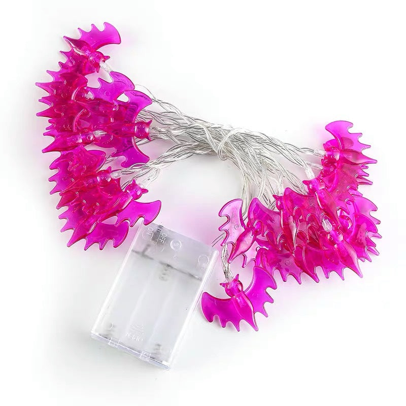Halloween Lichterkette – Lila Fledermaus