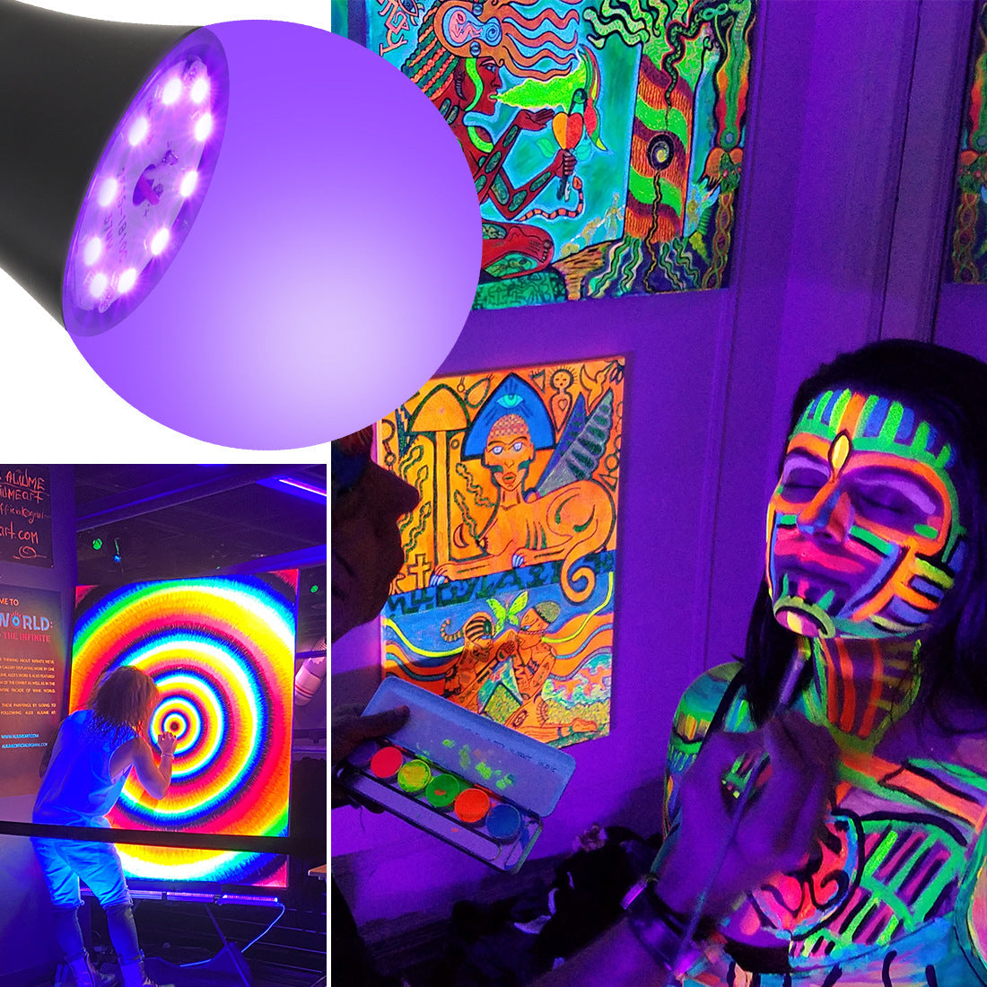UV-LED-Schwarzlichtlampe