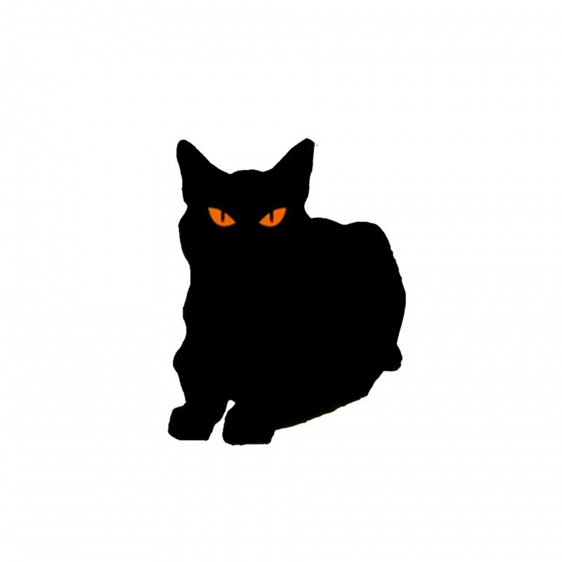 Halloween Dekorationen Metall Schwarze Katze Dekorativer Garten
