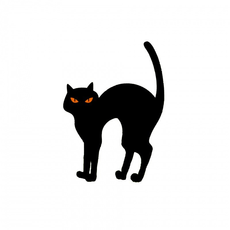 Halloween Dekorationen Metall Schwarze Katze Dekorativer Garten