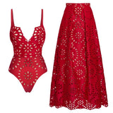 Yifare Cutout Two-Piece Swimsuit Set