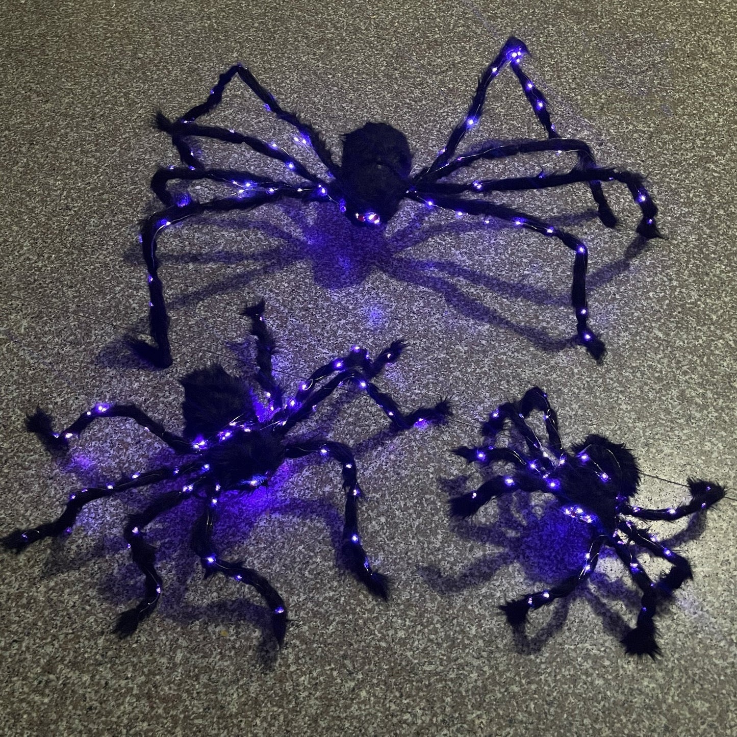 Halloween leuchtende Spinne