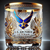 SheremArt Veteran Tribute Glass