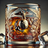SheremArt Veteran Tribute Glass