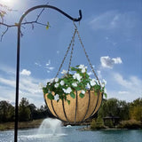 Metal Hanging Planter Basket with Coconut Liner