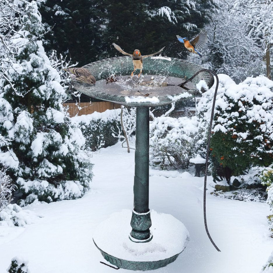 Vogelbadheizung für draußen verbessern