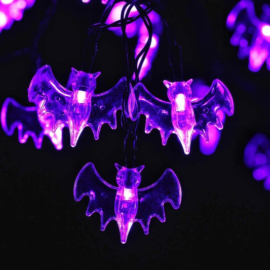 Halloween String Lights-Purple Bat
