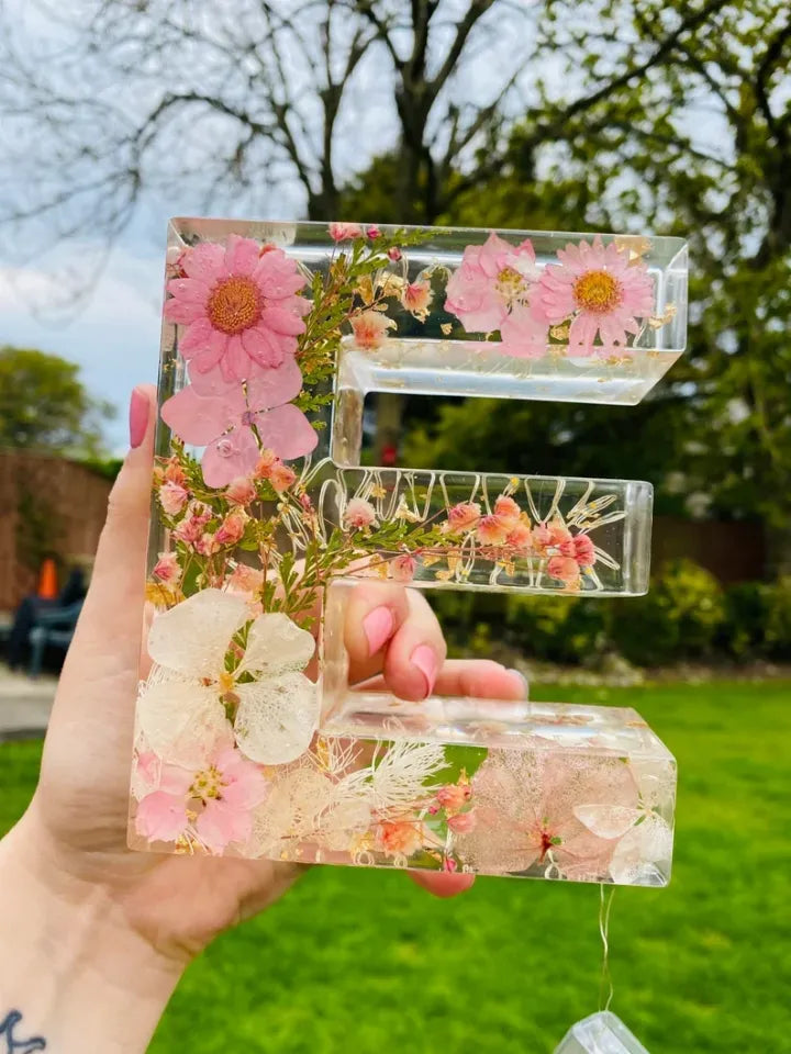 Veilleuse en résine florale Naturliva