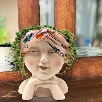 Pot de fleurs visage Pot de fleurs tête Pot de fleurs succulent en sueur