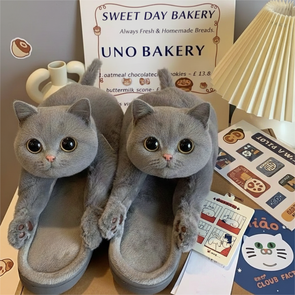 Zekear Mochi-Katzenpantoffeln
