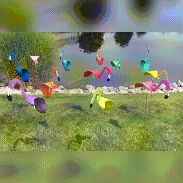 Flamants danseurs en métal de Sherem