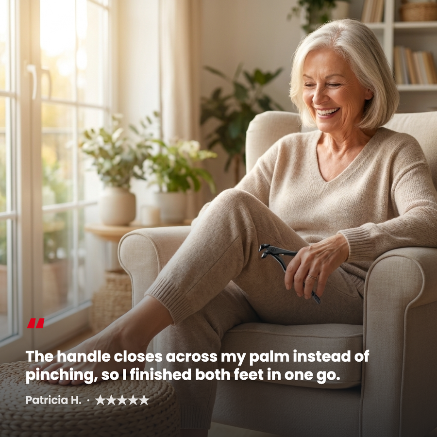 Customer review: finished both feet in one go