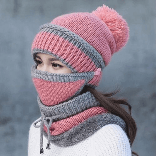 2022 New 3 in 1 Winter Beanie Set - Keilini
