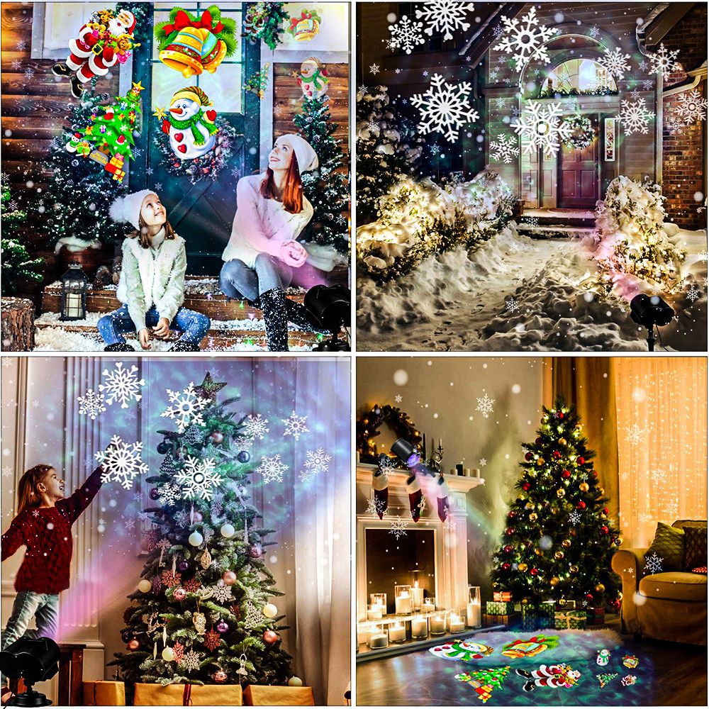 Halloween Projektor Lichter 16 Muster Folien Ozeanwelle 2-in-1