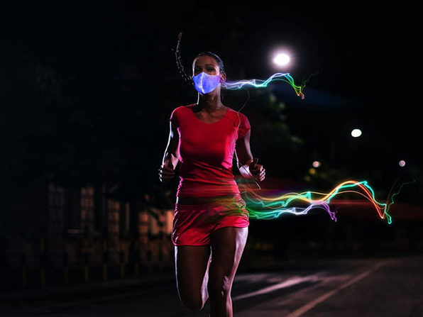 Leuchtende 3D-LED-Maske mit 7 Farben