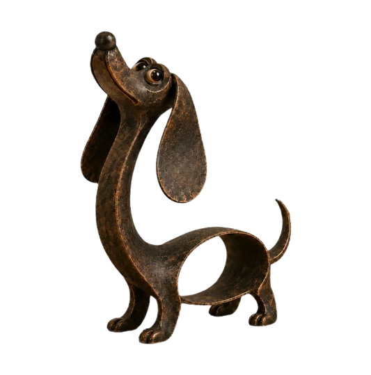Amoroart™ Soulful Dachshund Metal Sculpture