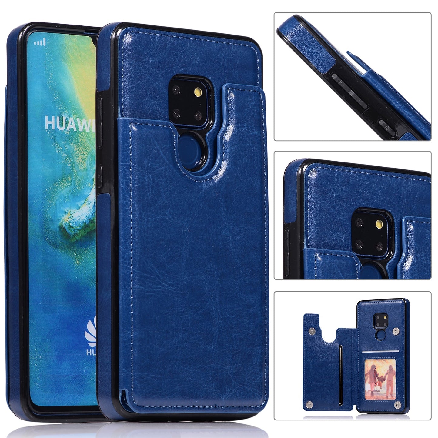 Luxuriöse 4-IN-1-Lederhülle für HUAWEI