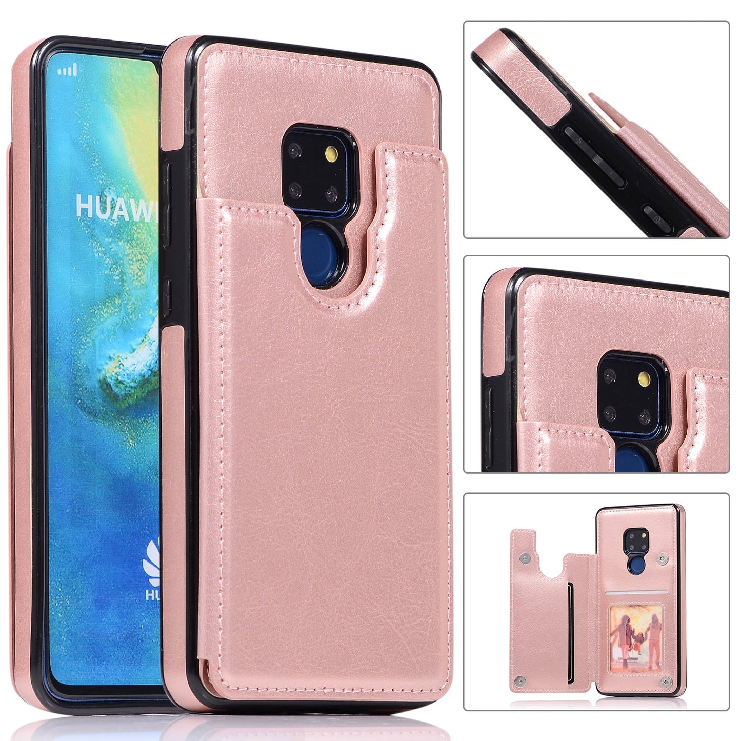 Luxuriöse 4-IN-1-Lederhülle für HUAWEI