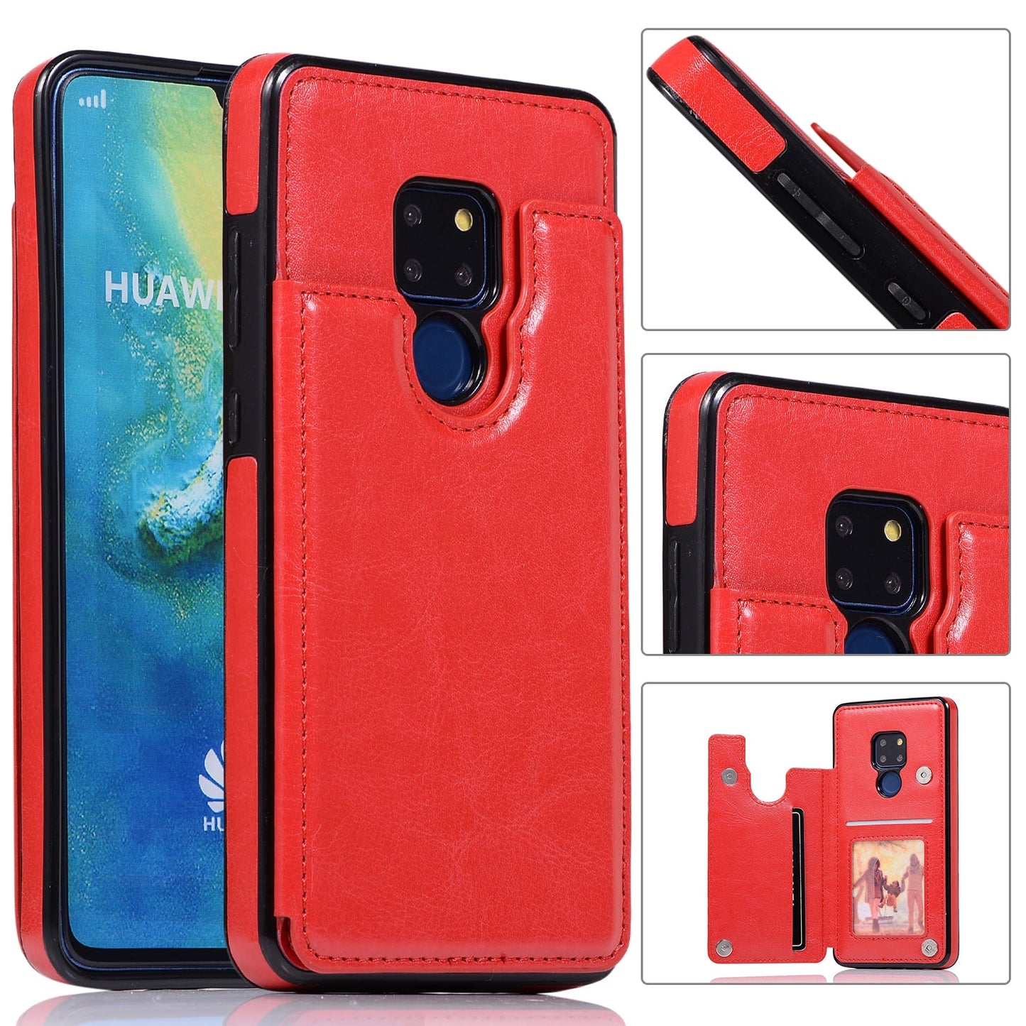 Luxuriöse 4-IN-1-Lederhülle für HUAWEI