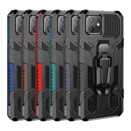 Phone Warrior Multi-function Bracket Belt Clip Phone Case For iPhone 12 Series