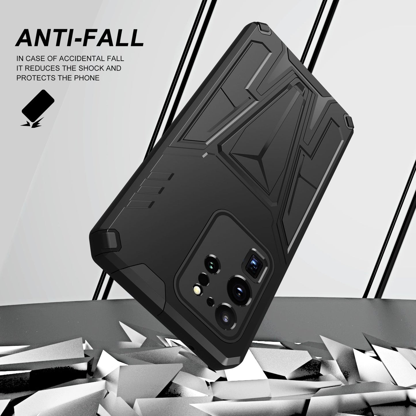 Neue außergewöhnliche Rüstungshalterung Magnetische Handyhülle für Samsung S20 Ultra