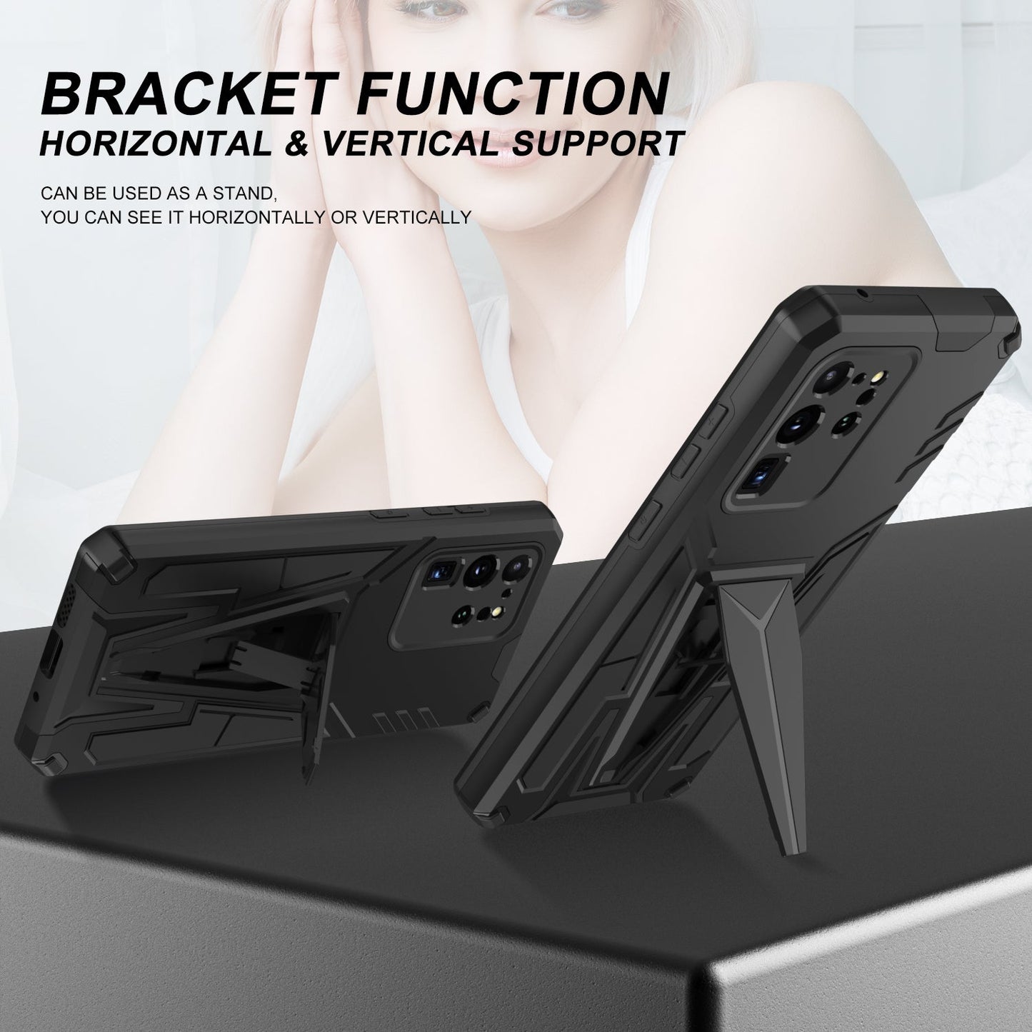 Neue außergewöhnliche Rüstungshalterung Magnetische Handyhülle für Samsung S20 Ultra
