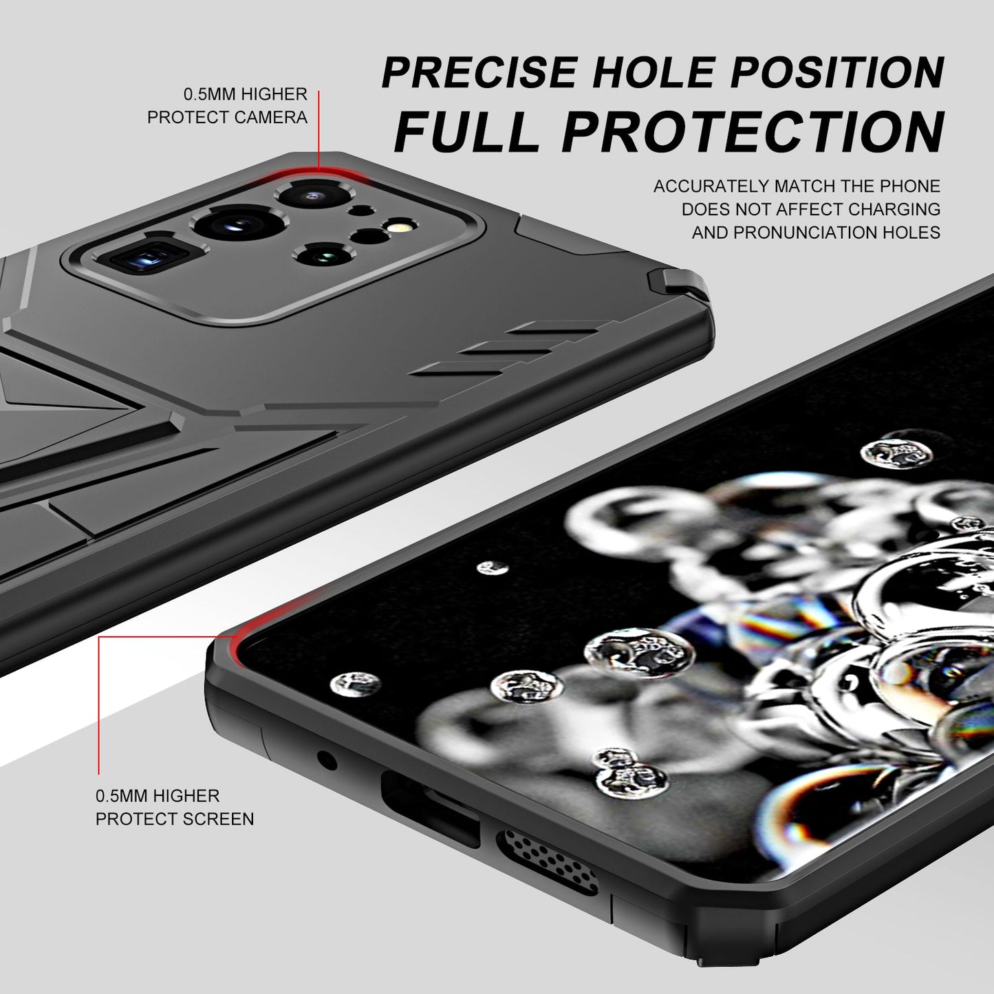Neue außergewöhnliche Rüstungshalterung Magnetische Handyhülle für Samsung S20 Ultra