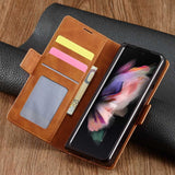 Luxury Leather Flip Wallet Case Cover For Samsung Galaxy Z Fold3 5G