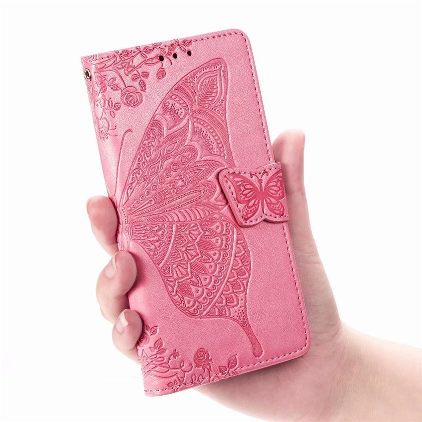 Neue luxuriöse geprägte Schmetterlings-Leder-Brieftasche Flip Case für IPHONE XS Max