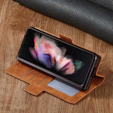 Luxury Leather Flip Wallet Case Cover For Samsung Galaxy Z Fold3 5G