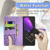 Luxury Embossed Butterfly Leather Wallet Case For Samsung Galaxy Z Fold3 5G