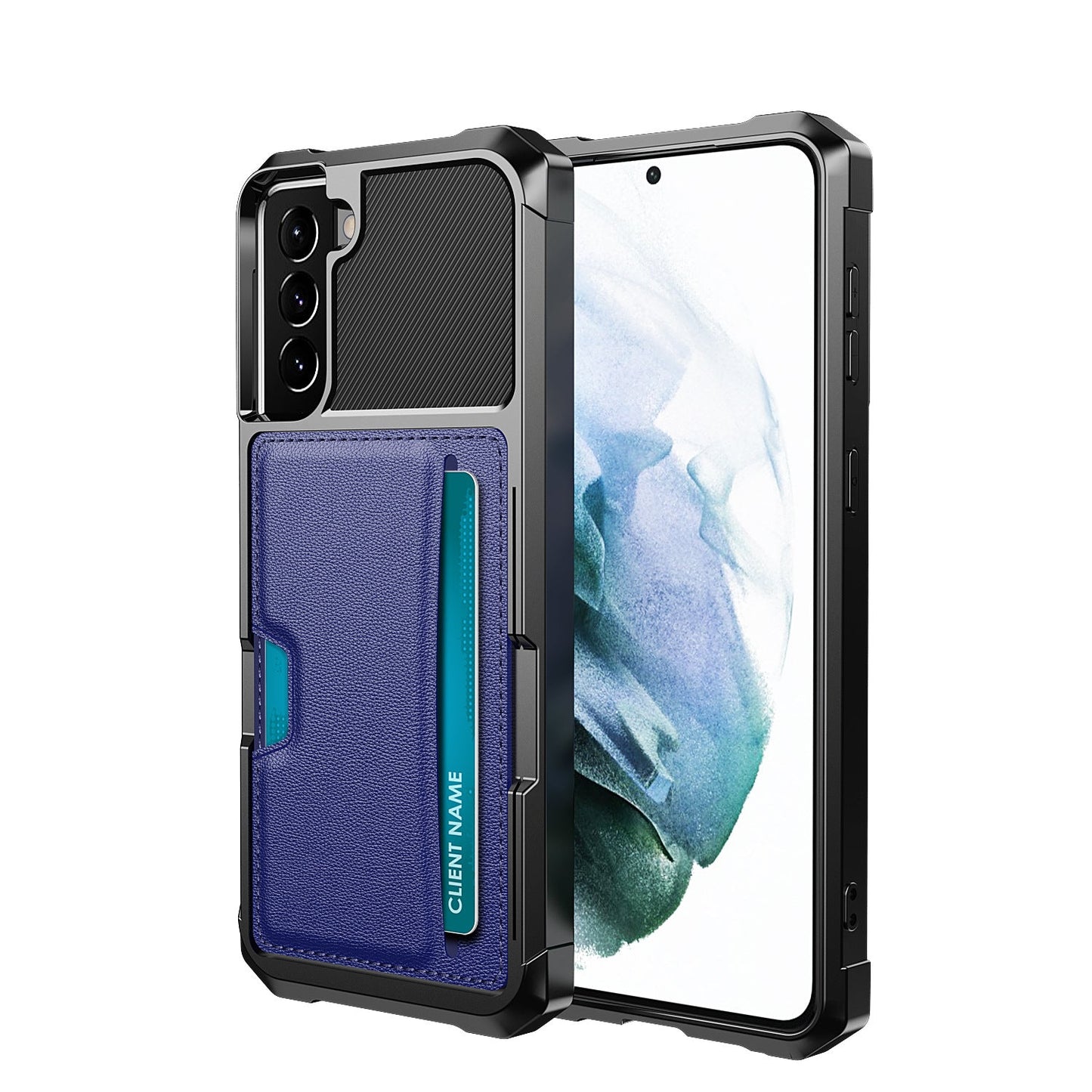Magnetische Kartenschlitz Anti-Sturz Handyhülle für Samsung