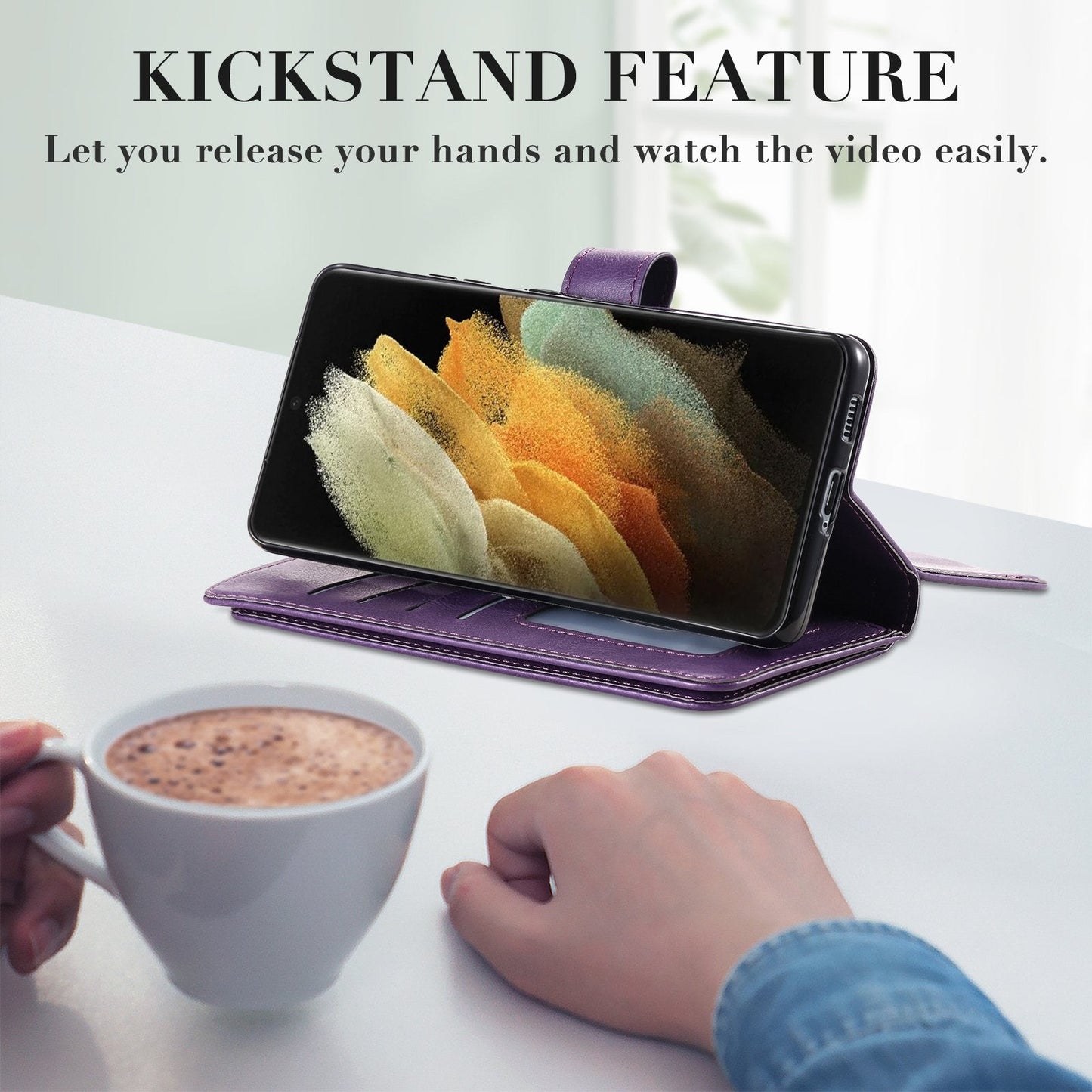Multifunktionaler Brieftaschen-Handyhülle mit großer Kapazität für Samsung A72 5G