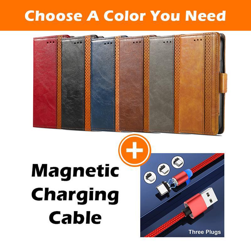 Magnetische Leder-Handyhülle für Samsung Galaxy Z Fold3 5G