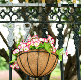 Metal Hanging Planter Basket with Coconut Liner