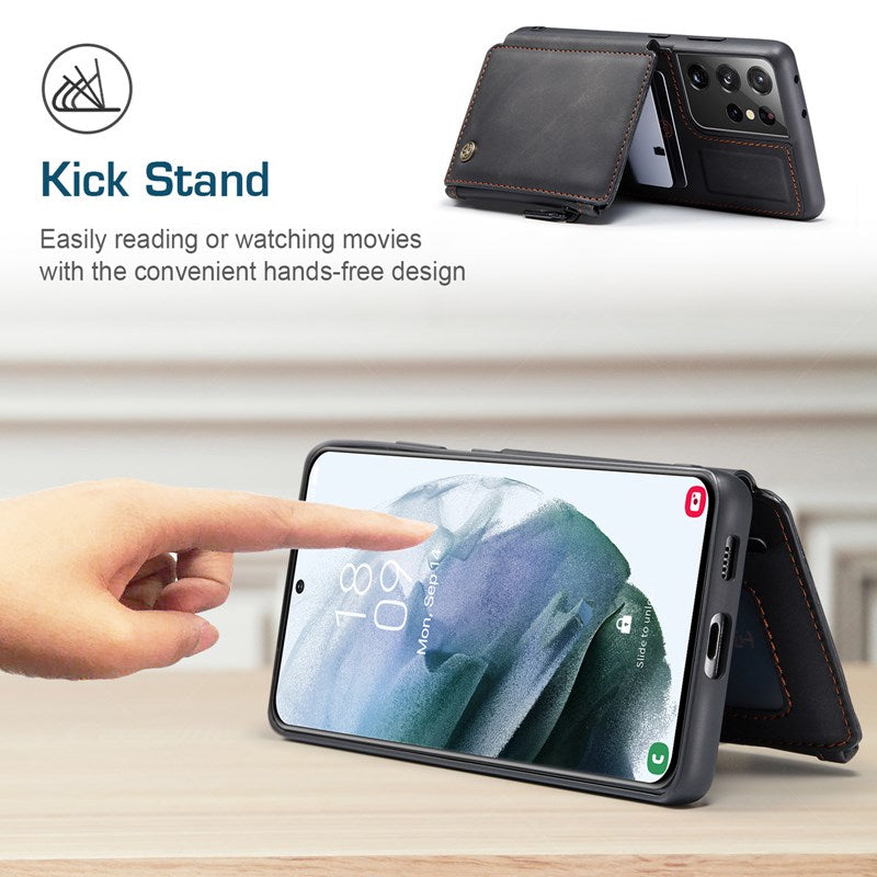 Neue luxuriöse Multifunktions-Brieftaschen-Handyhülle für Samsung S21 Ultra