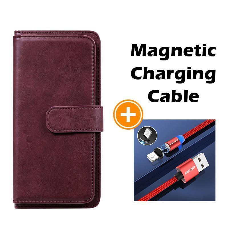 Étui portefeuille multifonction grande capacité pour téléphone OnePlus Nord N100 5G