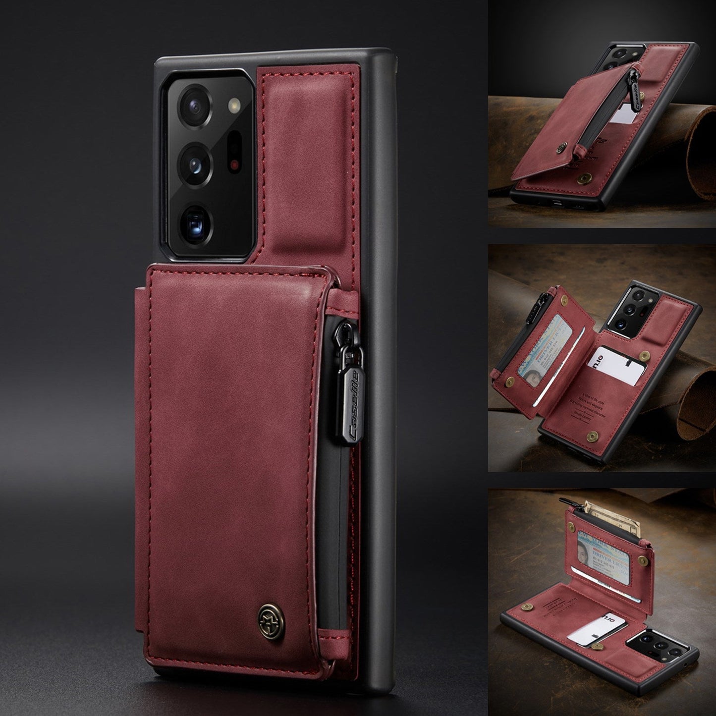 Neue multifunktionale Luxus-Handyhülle mit Brieftasche für Samsung Note20 Ultra