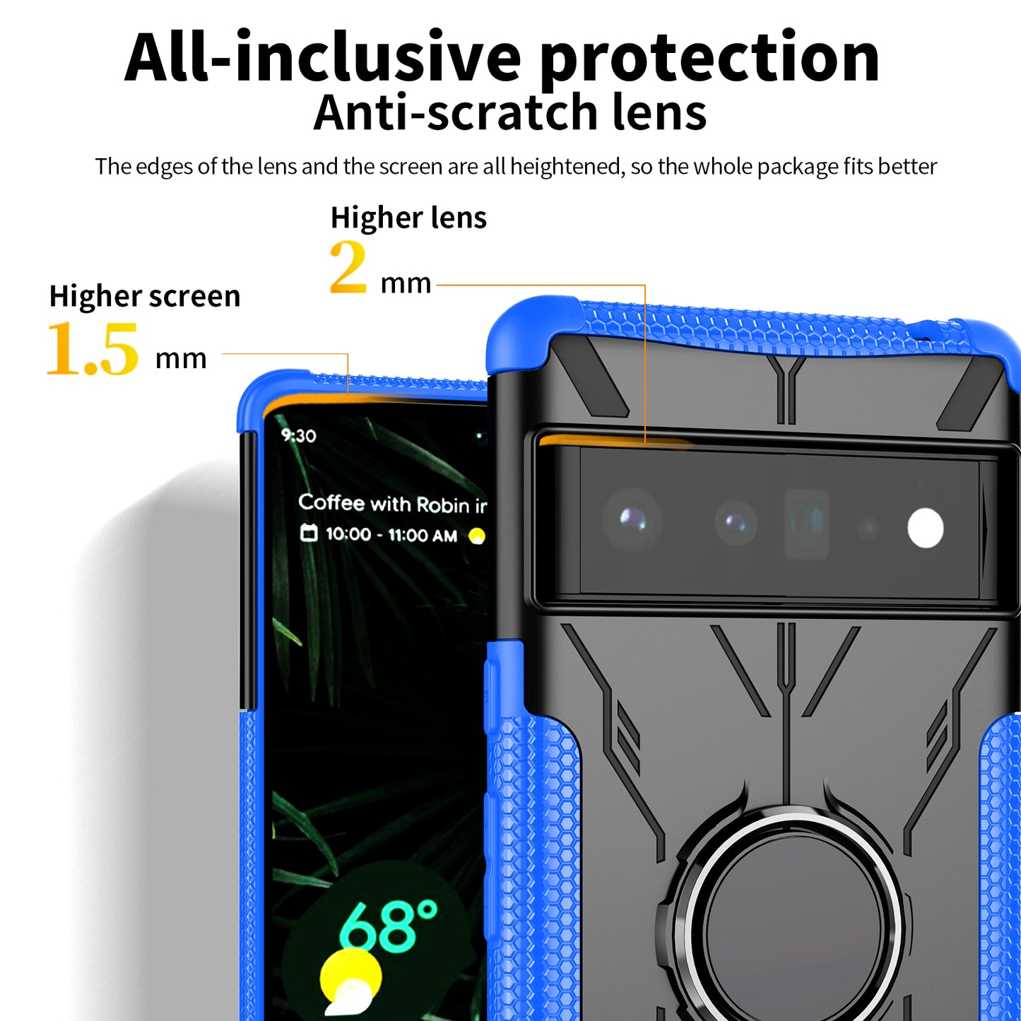 3-in-1 Heavy Duty Defender Roboter-Hülle für Google Pixel 6 Pro