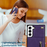 New Crossbody Zipper Wallet Phone Case For Samsung S21FE